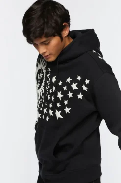 Celestial Sun & Stars Graphic Hoodie