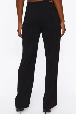 Chain Cutout Low-Rise Pants
