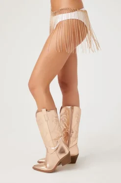 Chain-Fringe Belly Chain