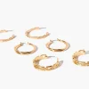 Chain Hoop Earring Set