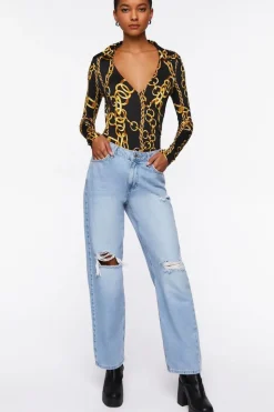 Chain Print Bodysuit