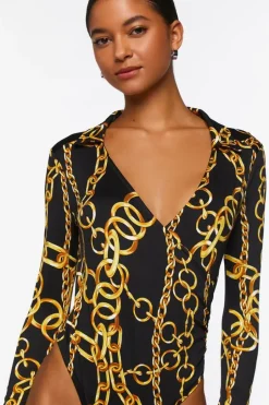 Chain Print Bodysuit