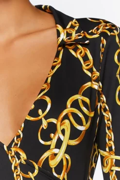 Chain Print Bodysuit