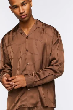 Chain Print Long-Sleeve Shirt
