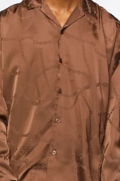 Chain Print Long-Sleeve Shirt