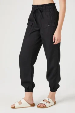 Chambray Drawstring Joggers