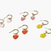 Charm Hoop Earring Set