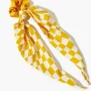 Checkered Bow Scrunchie