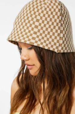 Checkered Bucket Hat