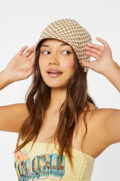 Checkered Bucket Hat