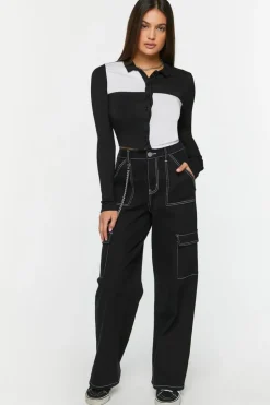 Checkered Cropped Shirt