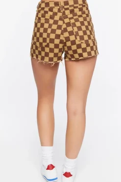 Checkered Print Shorts