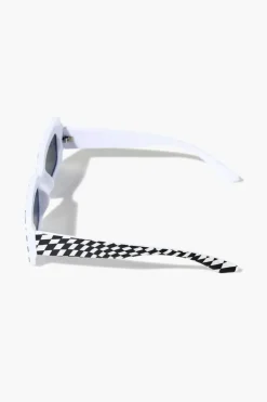 Checkered Rectangular Sunglasses
