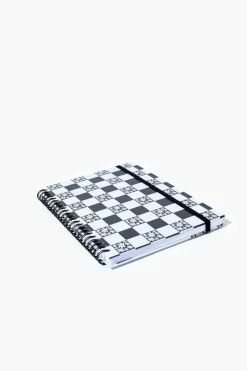 Checkered Spiral Notebook
