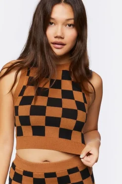 Checkered Sweater Vest