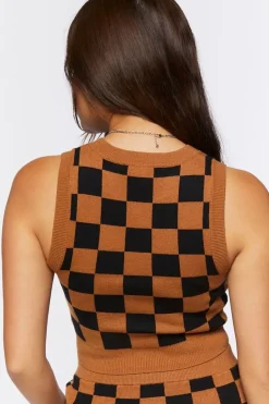 Checkered Sweater Vest