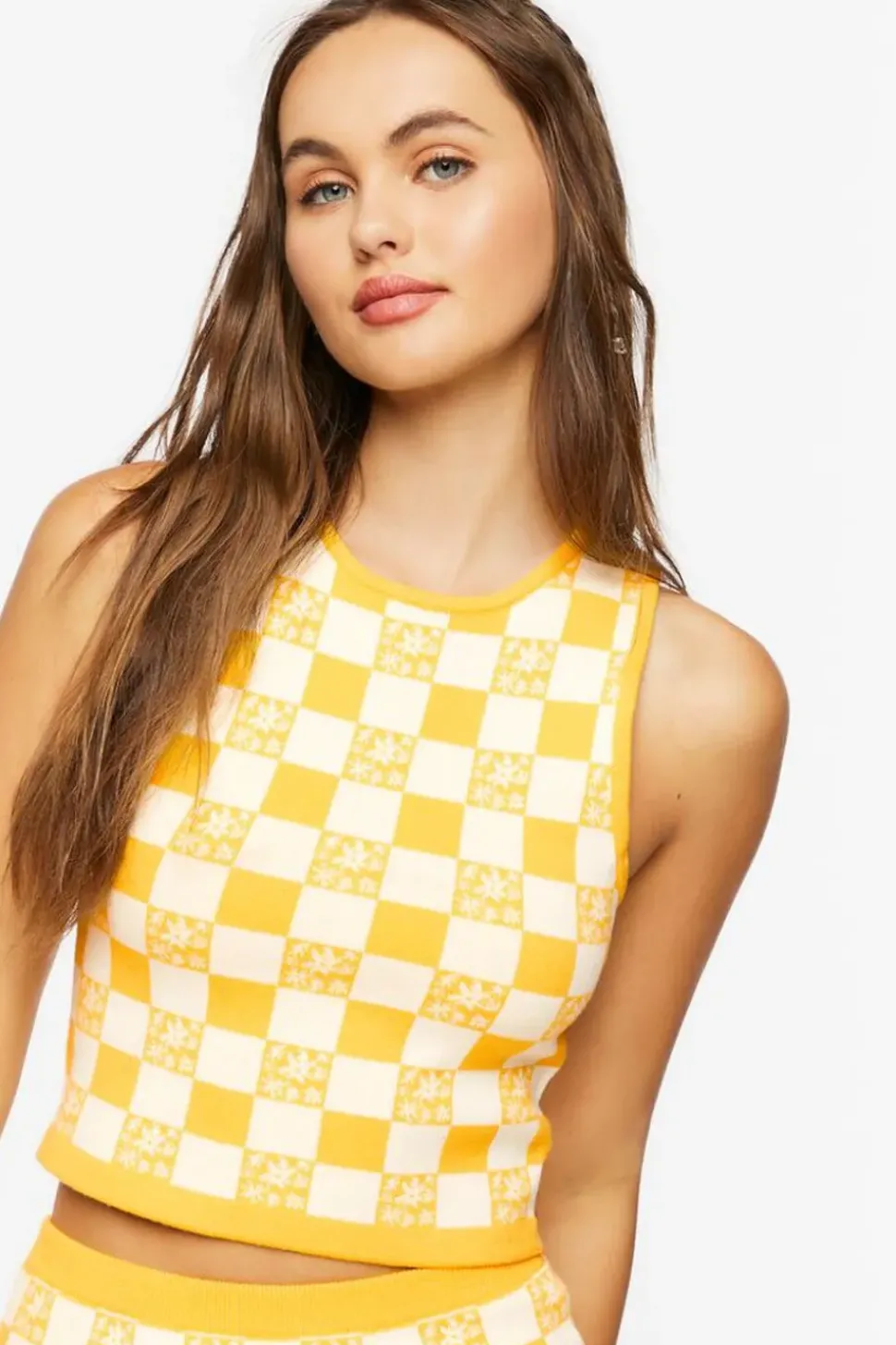 Checkered Sweater Vest