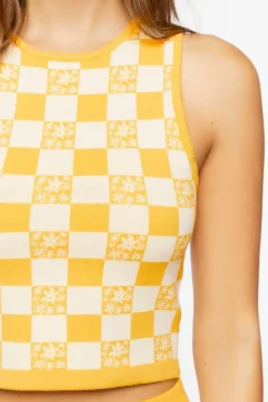 Checkered Sweater Vest