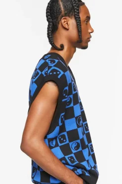 Checkered Yin Yang Sweater Vest