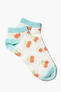 Cherry Print Ankle Socks