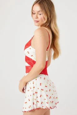 Cherry Print Pajama Slip