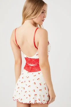 Cherry Print Pajama Slip