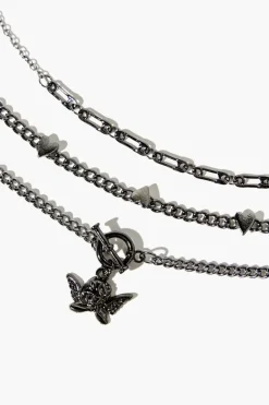 Cherub Pendant Layered Necklace