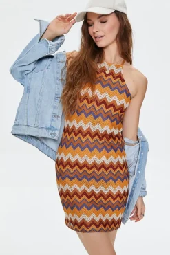 Chevron Mini Cami Dress