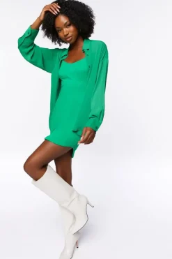 Chiffon Drop-Sleeve Shirt