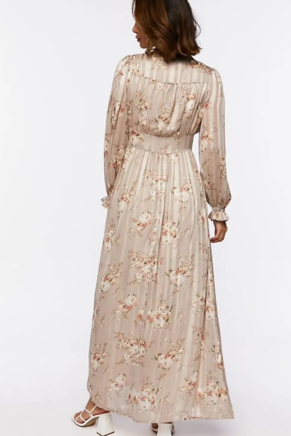 Chiffon Floral Print Maxi Dress