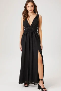 Chiffon Sleeveless Midi Dress