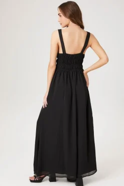 Chiffon Sleeveless Midi Dress