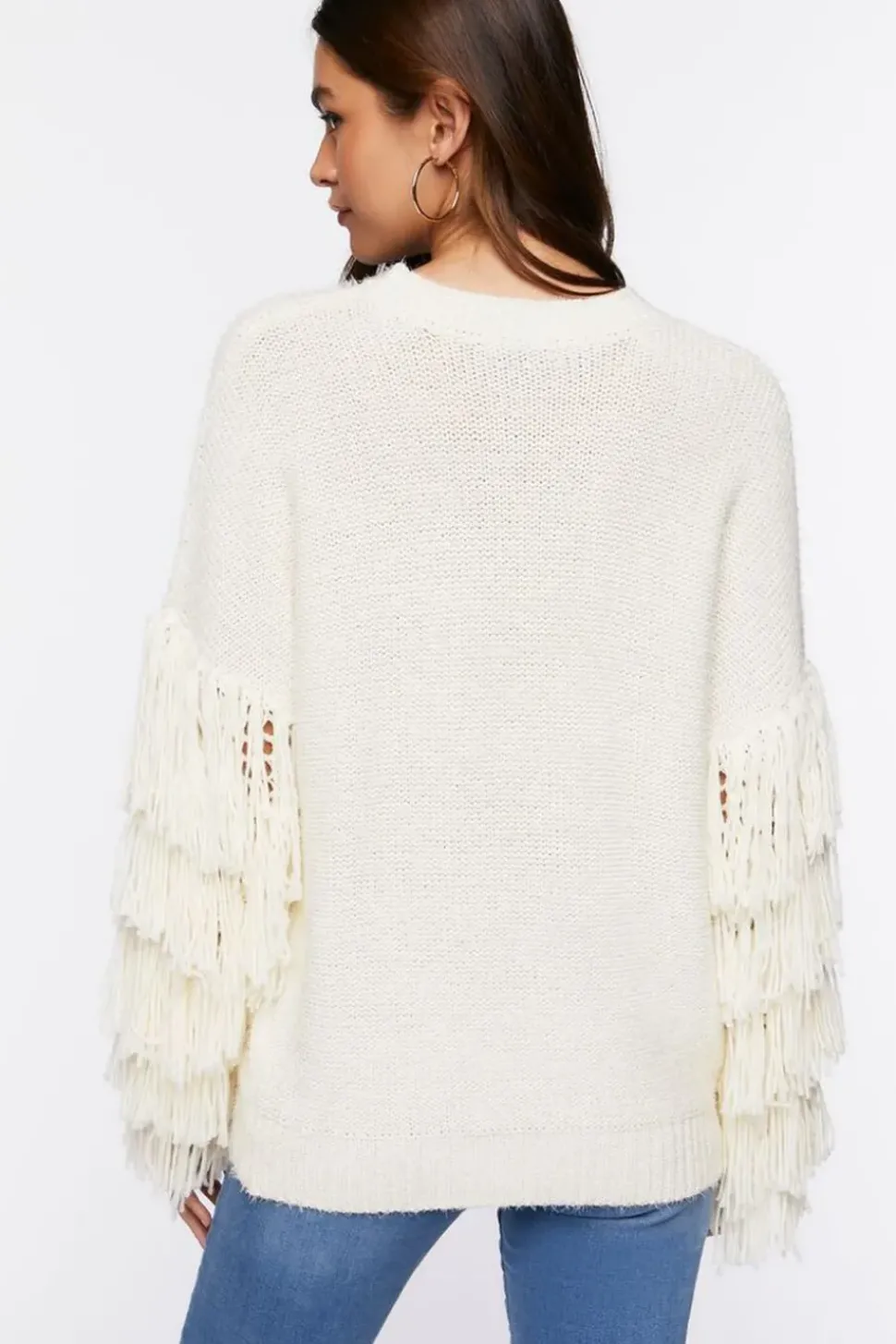 Chunky Fringe-Trim Sweater