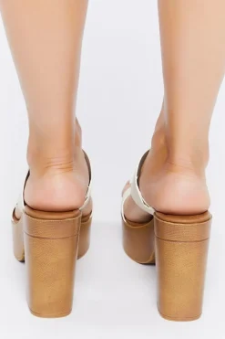 Chunky Platform Clog Heels