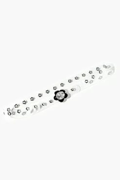 Clear Flower Buckle Hip Belt