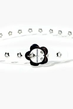 Clear Flower Buckle Hip Belt