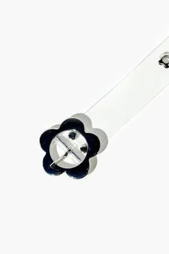 Clear Flower Buckle Hip Belt