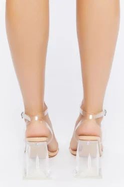Clear Vinyl Flare Heels