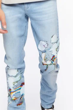 Cloud Graphic Skinny Jeans