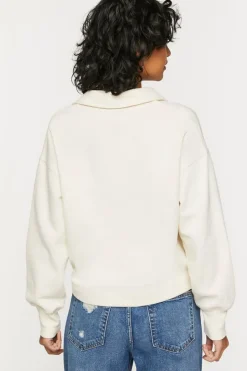 Collared Drop-Sleeve Pullover