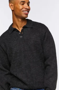 Collared Drop-Sleeve Sweater