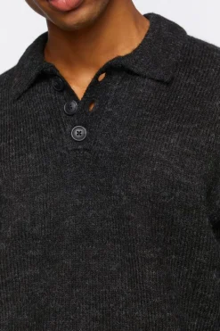 Collared Drop-Sleeve Sweater