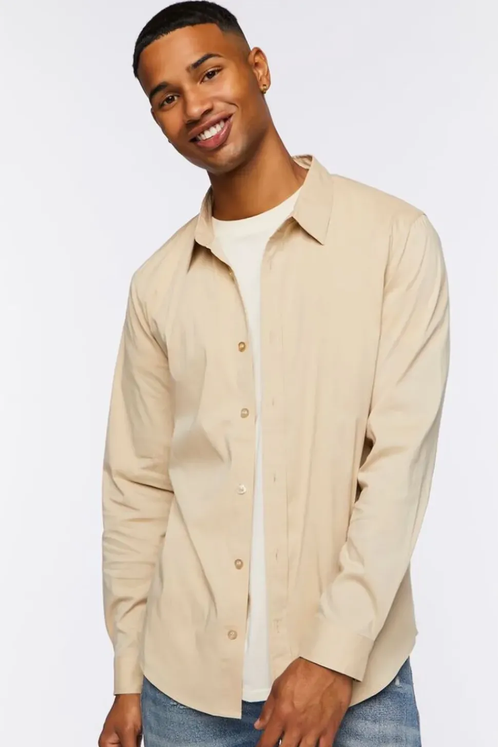 Collared Long-Sleeve Shirt