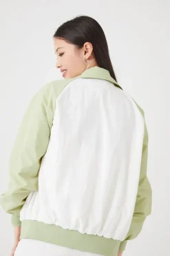 Colorblock Bomber Jacket