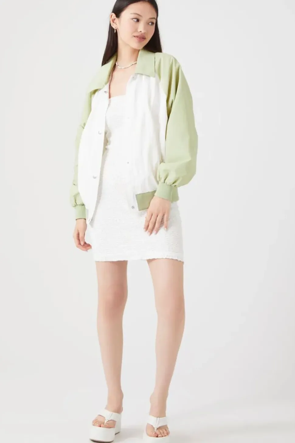Colorblock Bomber Jacket