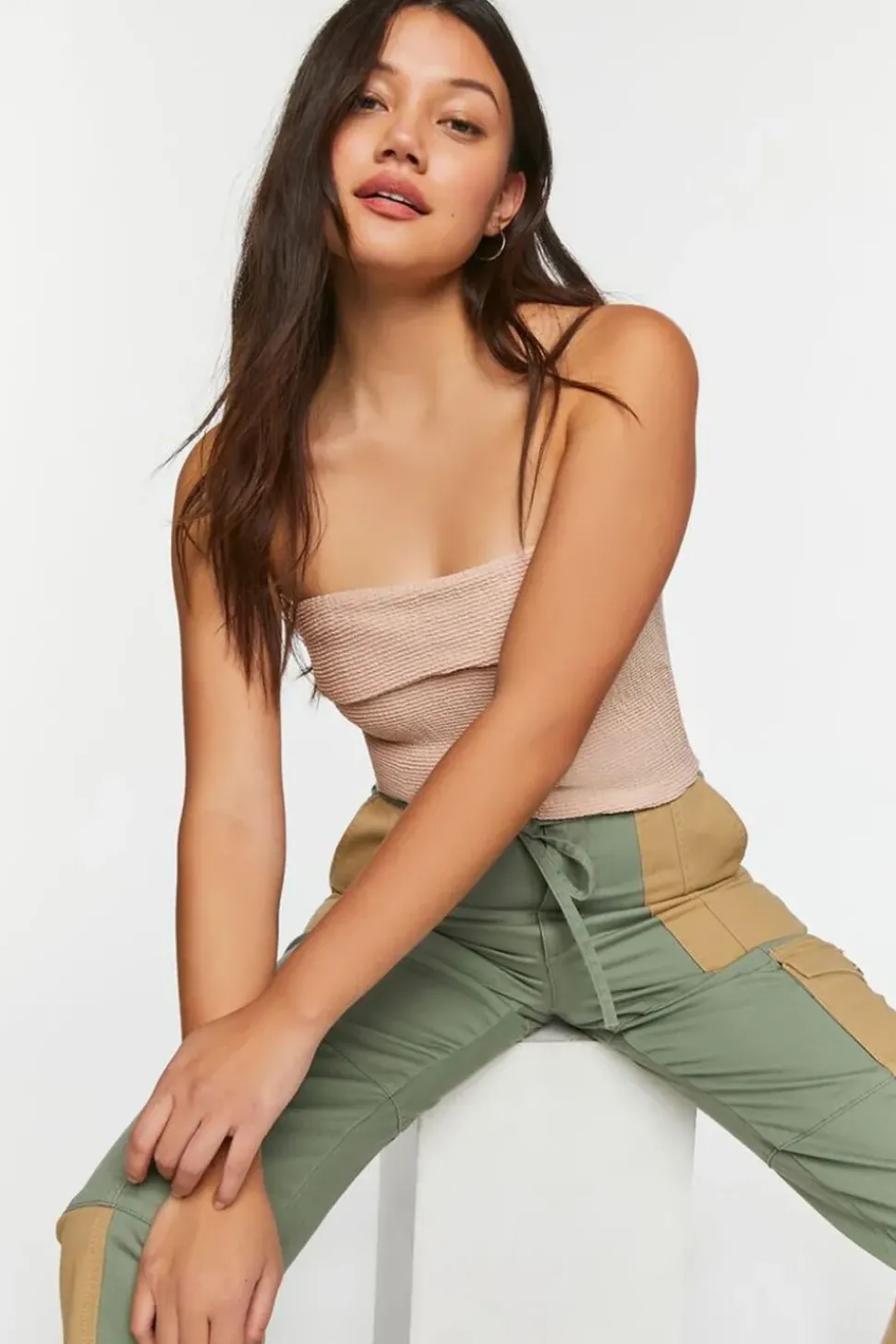 Colorblock Cargo Pants