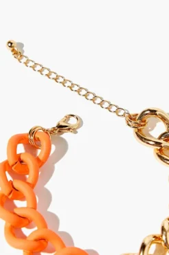 Colorblock Chunky Chain Bracelet