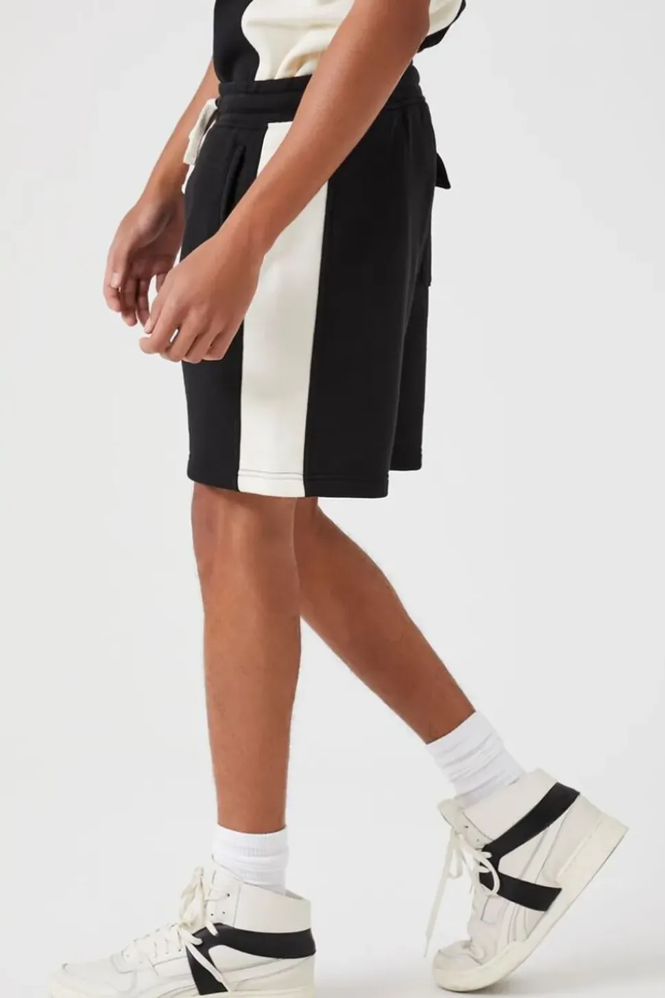 Colorblock Drawstring Shorts