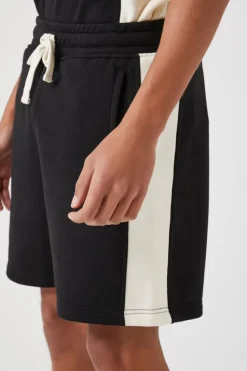 Colorblock Drawstring Shorts
