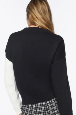 Colorblock Floral Sweater